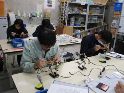 1020リード線はんだ付け